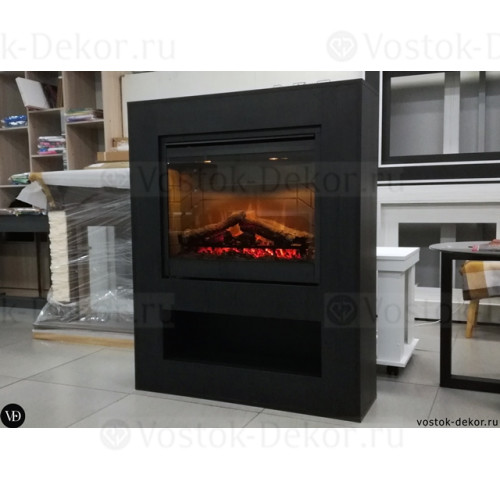 Электрокамин LOFT Black в виде пенала