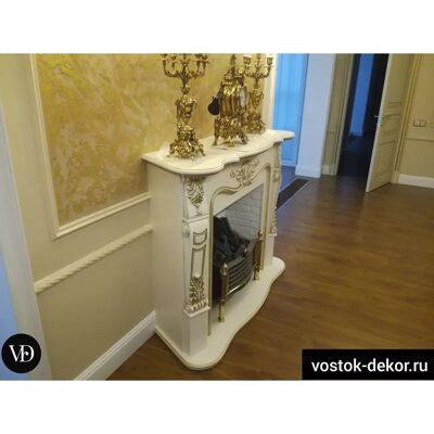 Электрокамин с 3Д эффектом живого пламени - Dimplex Rothesay Brass