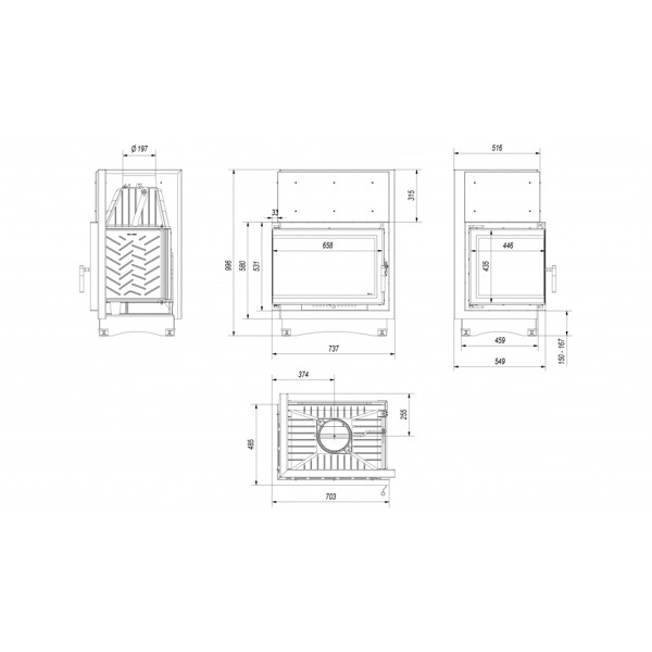 Топка ZUZIA/ECO/L/BS/DECO