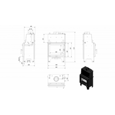 Топка с водяным контуром AQUARIO/M/8/PW/W Топка с водяным контуром AQUARIO/M/8/PW/W