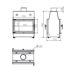 Топка ECT Double 70x51/C 13 кВт, 700/510, туннель, футеровка чугун