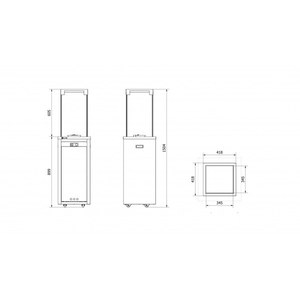 Нагреватель газовый PATIO/LIGHT, сталь с ручным управлением, цвет белый