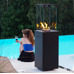Нагреватель газовый PATIO/LIGHT, сталь с ручным управлением, цвет черный
