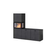 Печь-камин Nordpeis Box Black + топка N-20U Печь-камин Nordpeis Box Black + топка N-20U