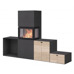 Печь-камин Nordpeis Box Black + топка N-20U