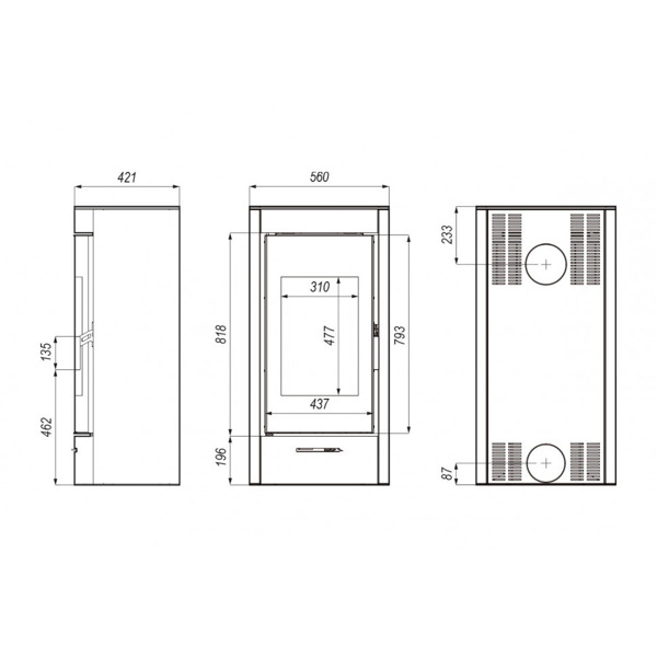 Печь DEFRO HOME ORTI, 9 кВт