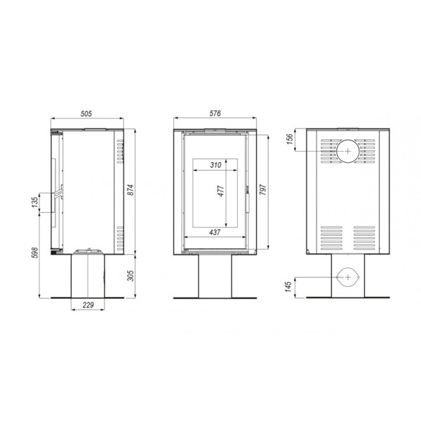 Печь DEFRO HOME ORBIS TOP, 9кВт