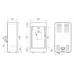 Печь DEFRO HOME PICO, 6,6кВт, белая сталь