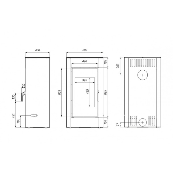 Печь DEFRO HOME SOLUM, 9кВт