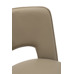 Стул барный экокожа бежевый/бронза