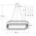 Люстра стеклянная LED