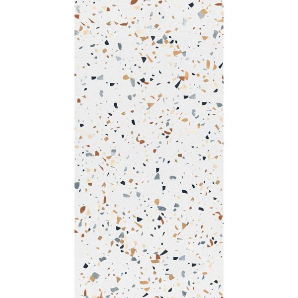 Керамогранит тераццо глянцевый - Terra Symphony Bianco 120х60 см