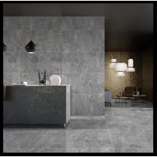 Керамогранит серый матовый - Eris gray 120х60 см