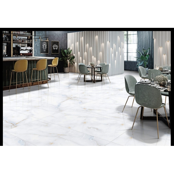 Керамогранит серый глянцевый - Royal Antisky blue 120х60 см