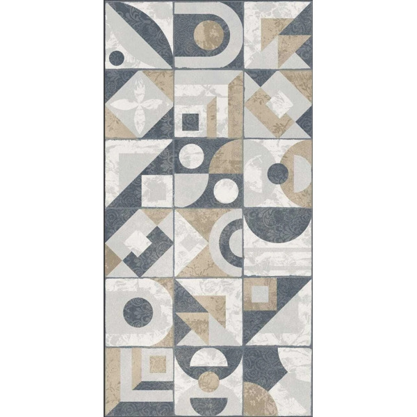 Керамогранит серый матовый - Decor 1005-2 120х60 см