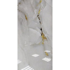 Керамогранит серый глянцевый - Imperial Lux Gold 120х60 см