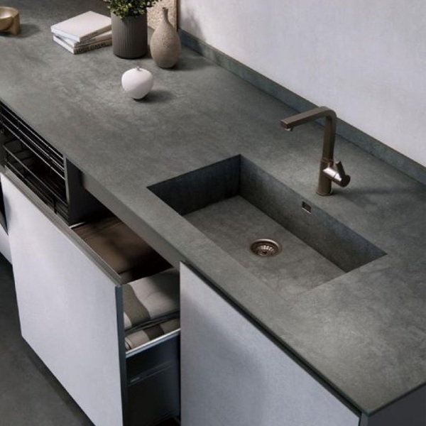 Керамогранит серый матовый - Sandy Grey Dark Matt 1600х3200x12 мм