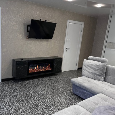 Индивидуальную подвесная тумба с электроочагом Royal Flame 5D V-ART 40