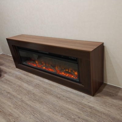 Линейный электрокамин LINE 60 с электроочагом Vision 60 LOG LED NEW
