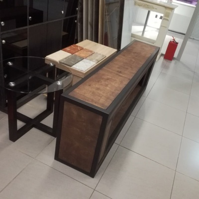 Тумба ТВ под телевизор в виде электрокамина LOFT Wood 60 